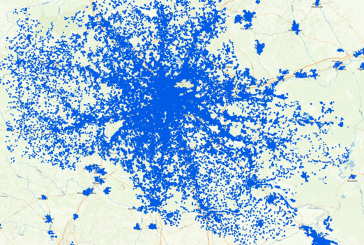 Адреса в геоданных RuMap