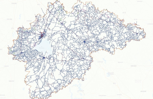 граф дорог на карте